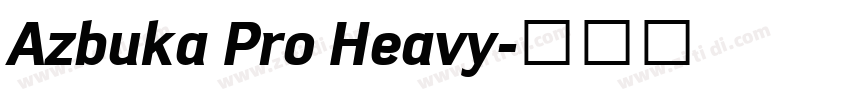 Azbuka Pro Heavy字体转换